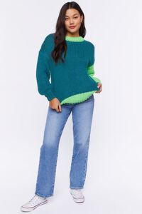 Colorblock Purl Knit Sweater, image 4