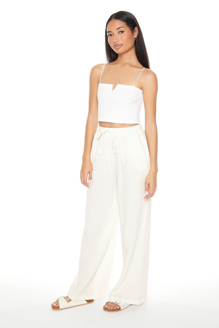Buy White Trousers & Pants for Women by CLAFOUTIS Online | Ajio.com