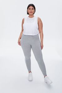 WHITE Plus Size Active Muscle Tee, image 4