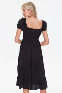 BLACK Tiered Ruffle-Trim Dress, image 3
