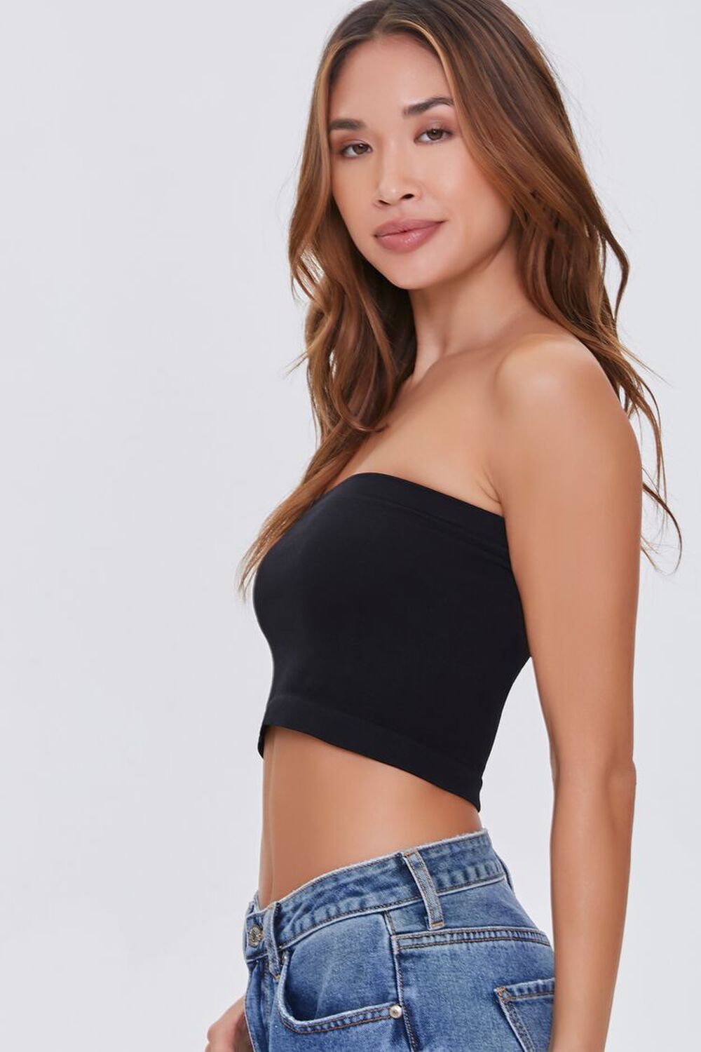 Seamless Cropped Tube Top, image 2