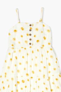WHITE/MULTI Girls Floral Print Cami Dress (Kids), image 3