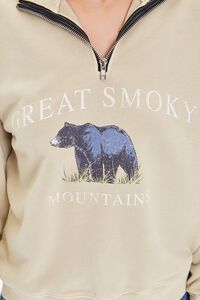 OATMEAL Great Smoky Mountains Half-Zip Pullover, image 5