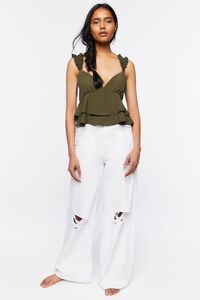 OLIVE Layered Flounce Tank Top, image 4