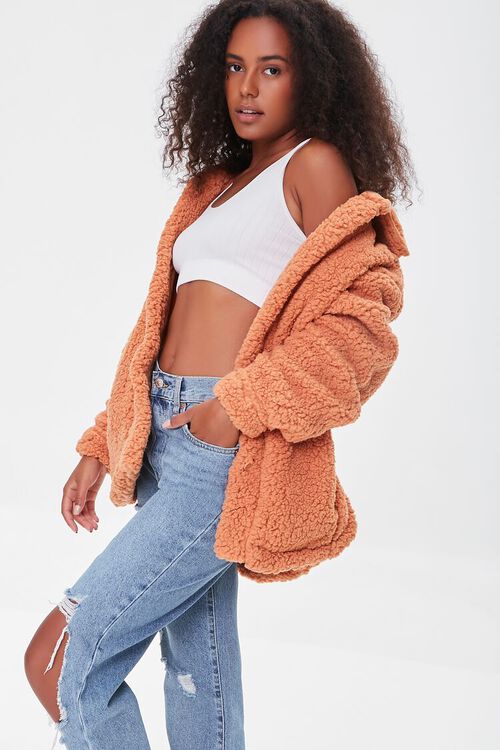 APRICOT Faux Shearling Button-Front Jacket, image 1