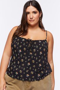 Plus Size Ditsy Floral Print Cami, image 1