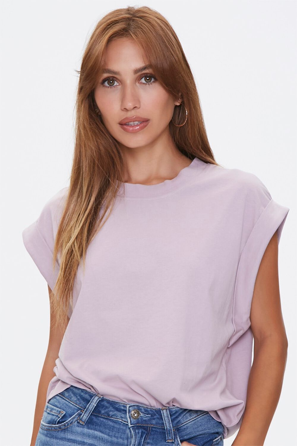 LILAC Cotton Muscle Tee, image 1