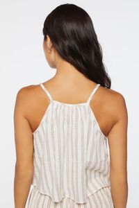 WHITE/MULTI Striped Gauze Pajama Cami, image 3