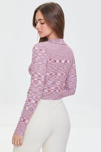 HIBISCUS/MULTI Marled Knit Cropped Sweater, image 4