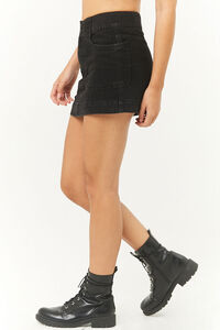 BLACK Mini Denim Skirt, image 3