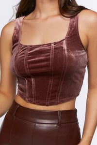 COCOA Velvet Cropped Tank Top, image 6