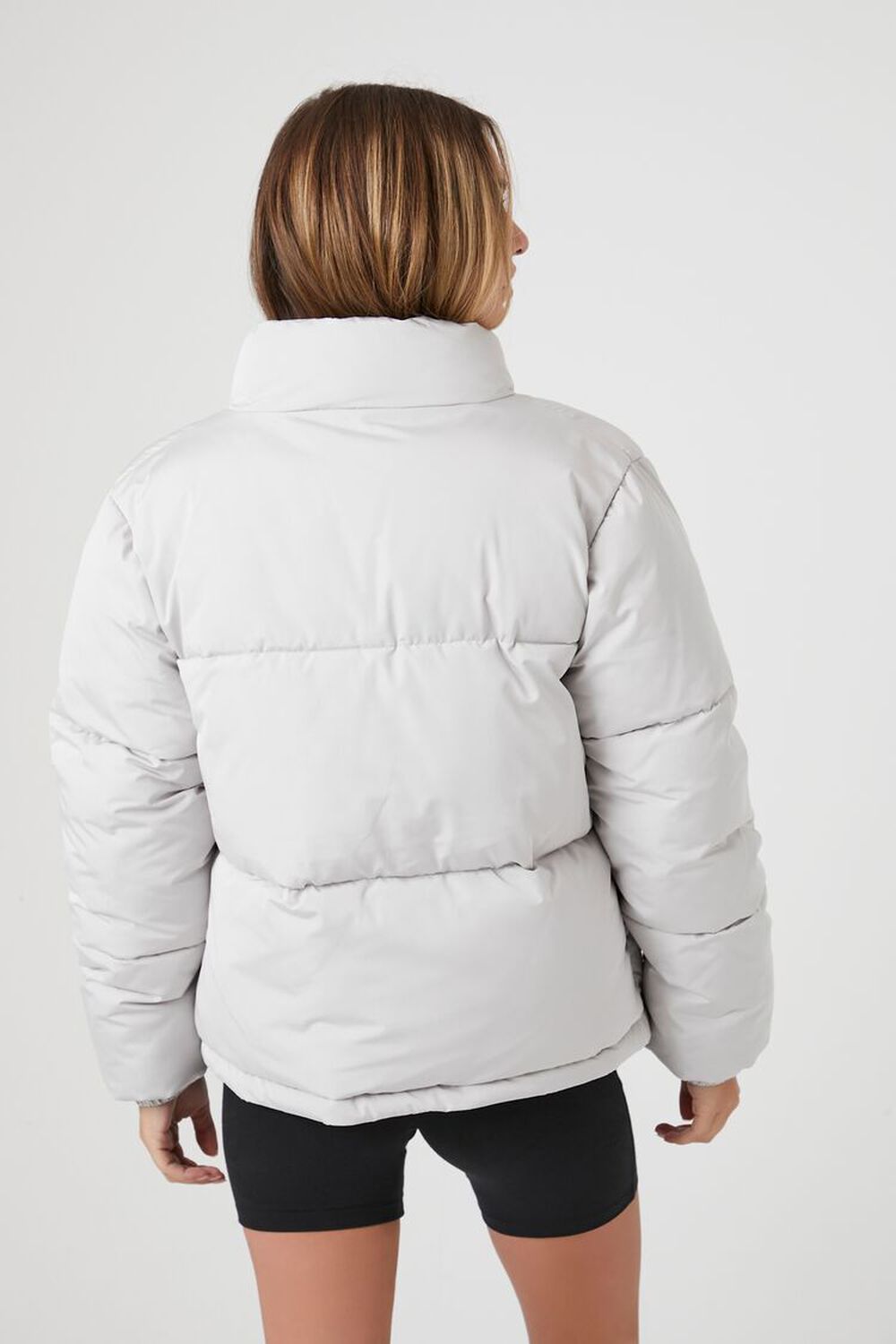 SILVER Quilted Puffer Jacket, image 3