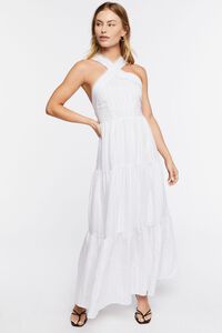 WHITE/MULTI Tiered Maxi Dress, image 6