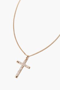 Rhinestone Cross Pendant Necklace, image 1