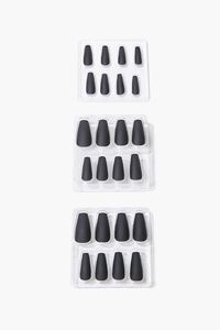 BLACK Coffin Press-On Nails, image 1
