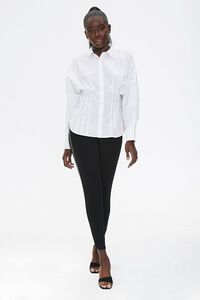 WHITE Pintucked Batwing-Sleeve Shirt, image 4
