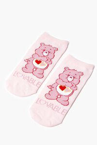 PINK/MULTI Lovable Care Bears Ankle Socks, image 2