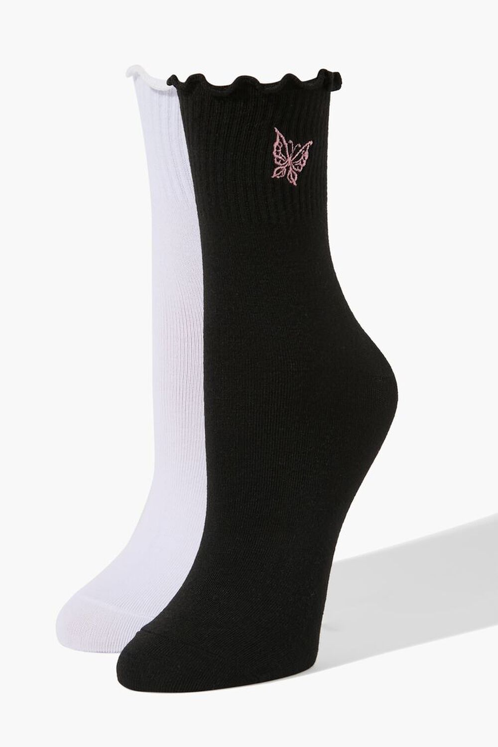 Butterfly Crew Sock Set - 2 pack, image 1