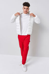 WHITE Hooded Puffer Jacket, image 4