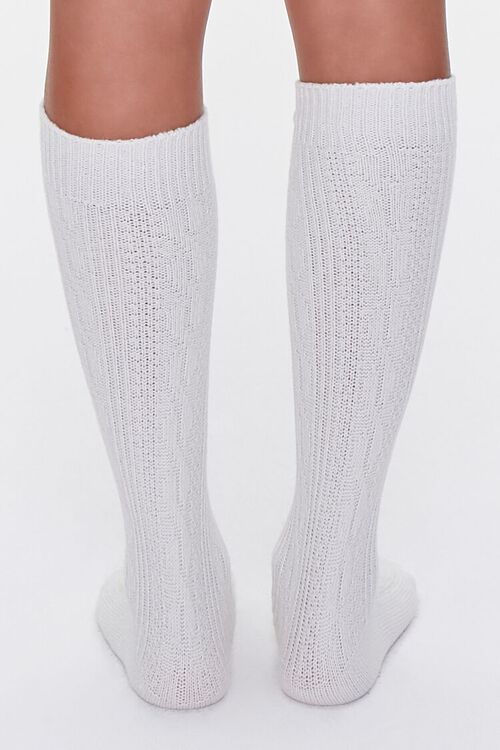 CREAM Pointelle Knit Knee-High Socks, image 3