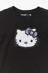BLACK/MULTI Girls Sequin Hello Kitty Tee (Kids), image 3