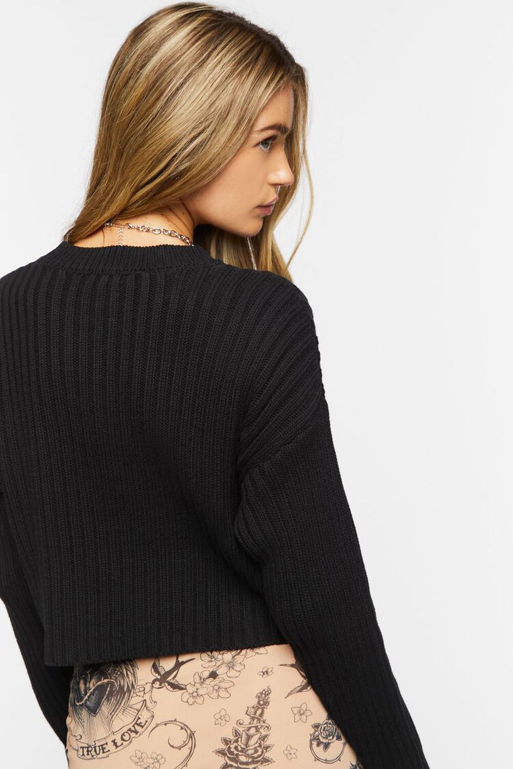 BLACK Drop-Sleeve Sweater, image 3