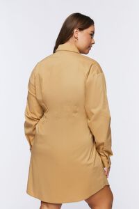 WALNUT Plus Size Mini Shirt Dress, image 3