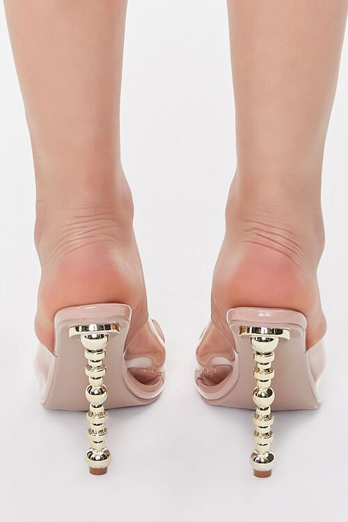 NUDE Clear Open-Toe High Heels, image 3