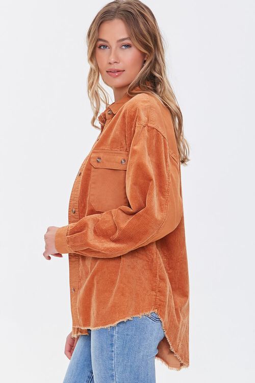 CAMEL Corduroy Button-Front Shacket, image 2