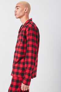RED/BLACK Buffalo Plaid Pajama Shirt, image 2