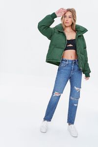 HUNTER GREEN Quilted Puffer Jacket, image 5