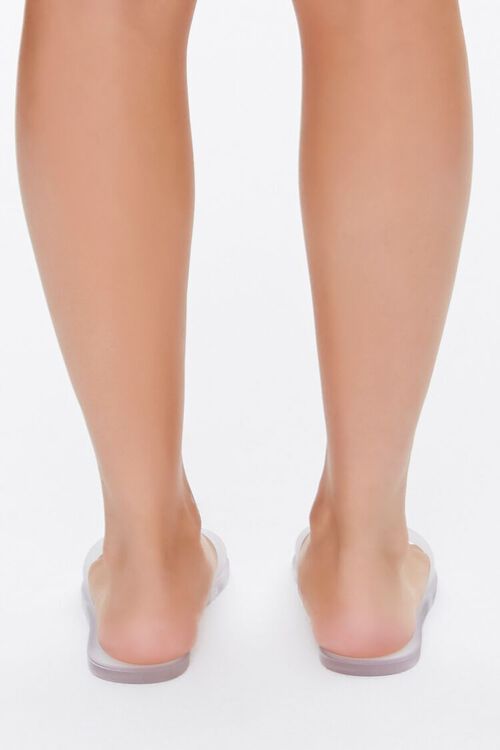 WHITE Jelly Slide Sandals, image 4