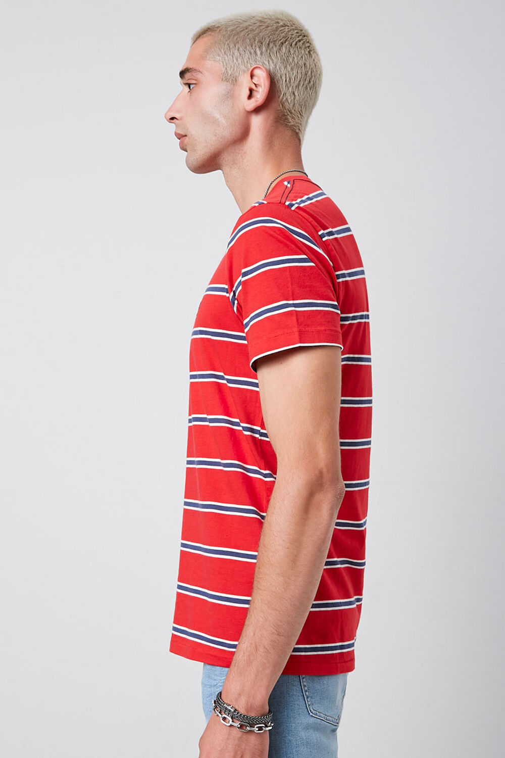 Striped Panther Embroidered Graphic Tee, image 2