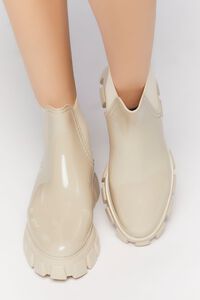 NUDE Faux Patent Leather Chelsea Boots, image 4