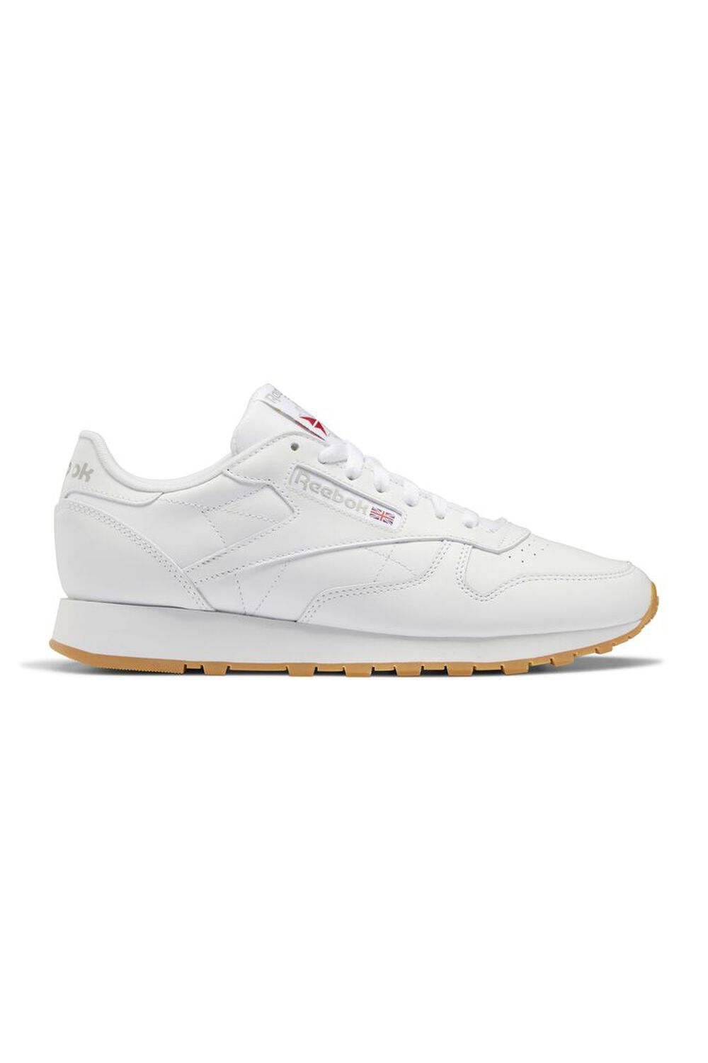 WHITE Men Reebok Classic Leather Shoes, image 2