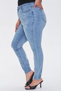 LIGHT DENIM Plus Size High-Rise Skinny Jeans, image 3