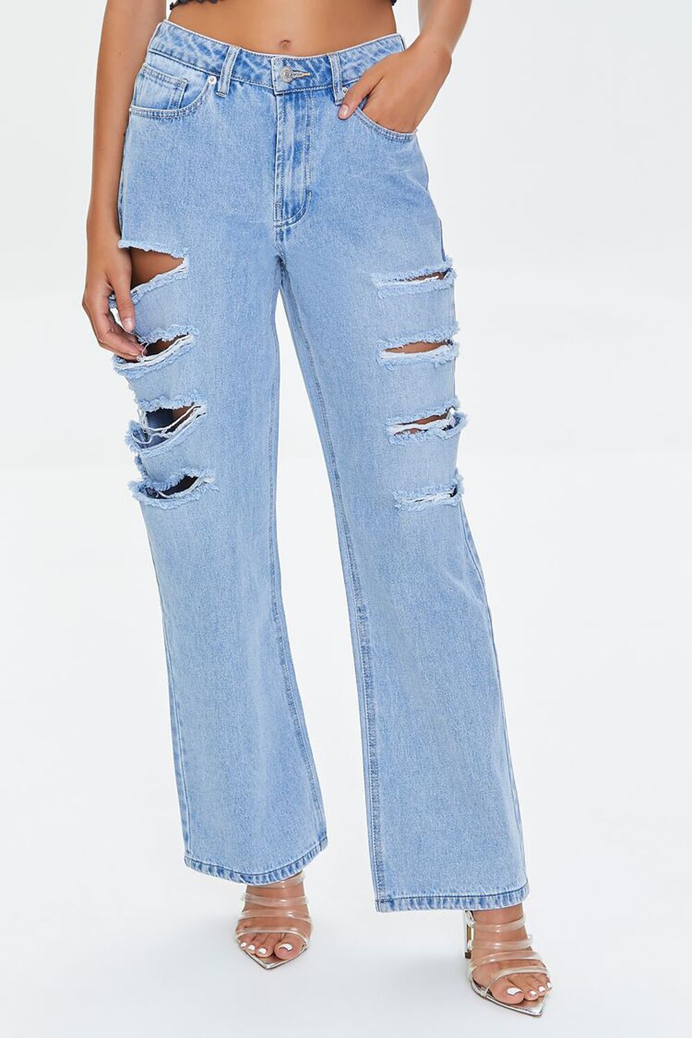 Premium Distressed 90s Fit Jeans, image 2
