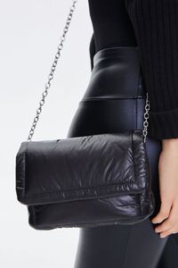 BLACK Cushioned Crossbody Bag, image 2