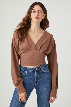Long Sleeves Cropped Top