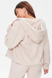 CREAM Hooded Faux Shearling Jacket, image 4