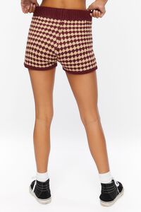 Houndstooth Sweater-Knit Shorts, image 4