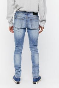 MEDIUM DENIM Distressed Skinny Jeans, image 4