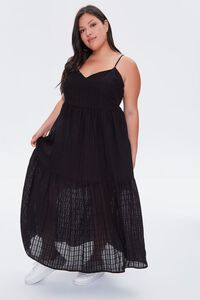 BLACK Plus Size Cami Maxi Dress, image 4