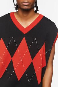 BLACK/MULTI Argyle Sweater Vest, image 5
