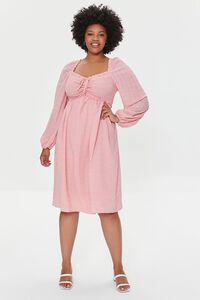 ROSE Plus Size Sweetheart Midi Dress, image 4