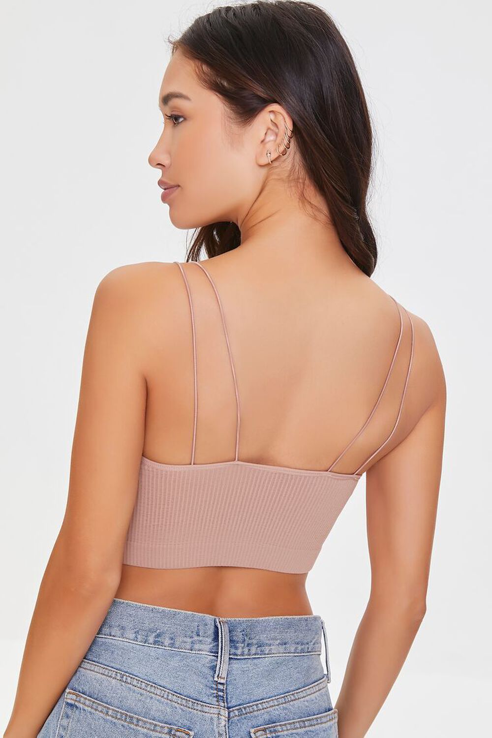 TAUPE Dual Cami Strap Bralette, image 3