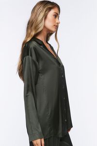 Satin Button-Up Robe, image 2