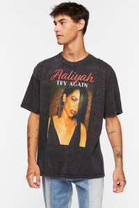 BLACK/MULTI Aaliyah Graphic Tee, image 1