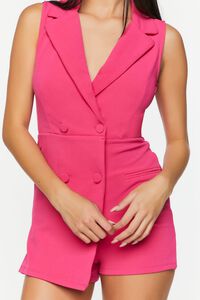 PINK Sleeveless Double-Breasted Romper, image 5