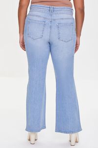 MEDIUM DENIM Plus Size High-Rise Flare Jeans, image 4